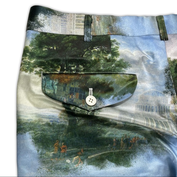 Comme Des Garçons Silk Artwork Trousers - Picture 3 of 9